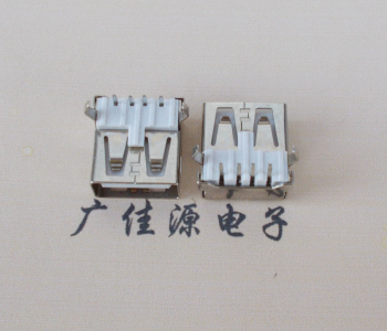 玉林USB AF母座 LCP 耐高温250度280度 环保白胶芯