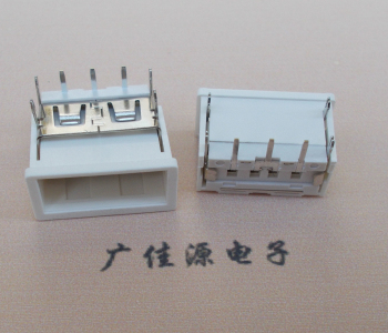 玉林USB接口2.0连接器.3p端子加护套防尘母座