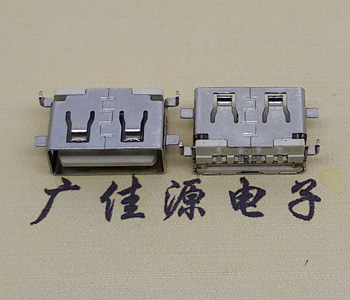 玉林USB母座 前贴后插 沉版1.1/1.9总长8.5mm大电流