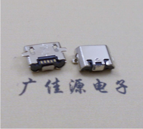 玉林反向贴片两脚micro usb直边母座