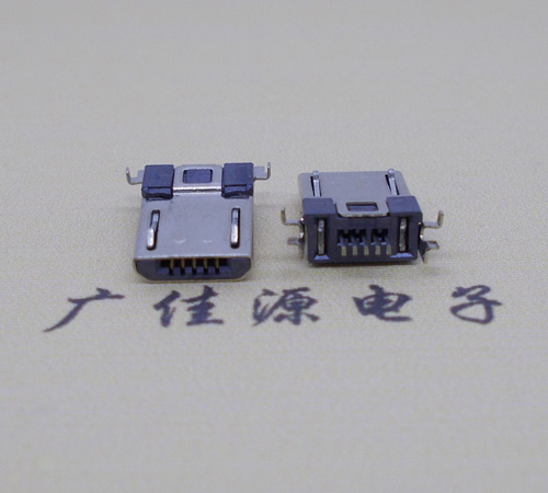 玉林Micro usb焊板式公头贴片SMT款无弹超薄