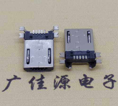 玉林micro usb 5pin公头四脚贴板安卓充电数据接口