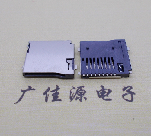 玉林 厂家直销TF-卡座9p自弹网络储存卡座尺寸规格齐全