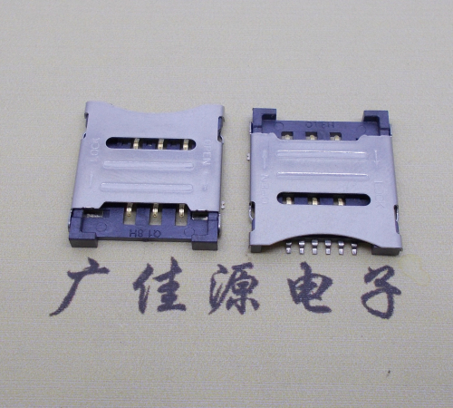 玉林MICRO SIM 1.8H 6P 掀盖式卡座